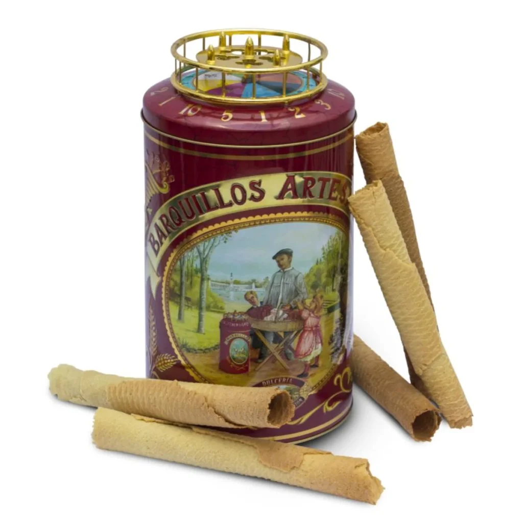 LATA BARQUILLERA CON RULETA Y ESTUCHE 225g