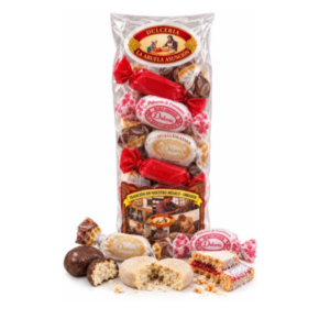MILHOJITAS ARTESANAS SURTIDAS (NARANJA, CHOCOLATE, FRESA Y FRAMBUESA) BOLSA 500g